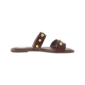 GBG LOS ANGELES Womens Brown Ritsa Square Toe Slip On Slide Sandals 7.5 M